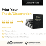 Custom Leather-Bound Thesis