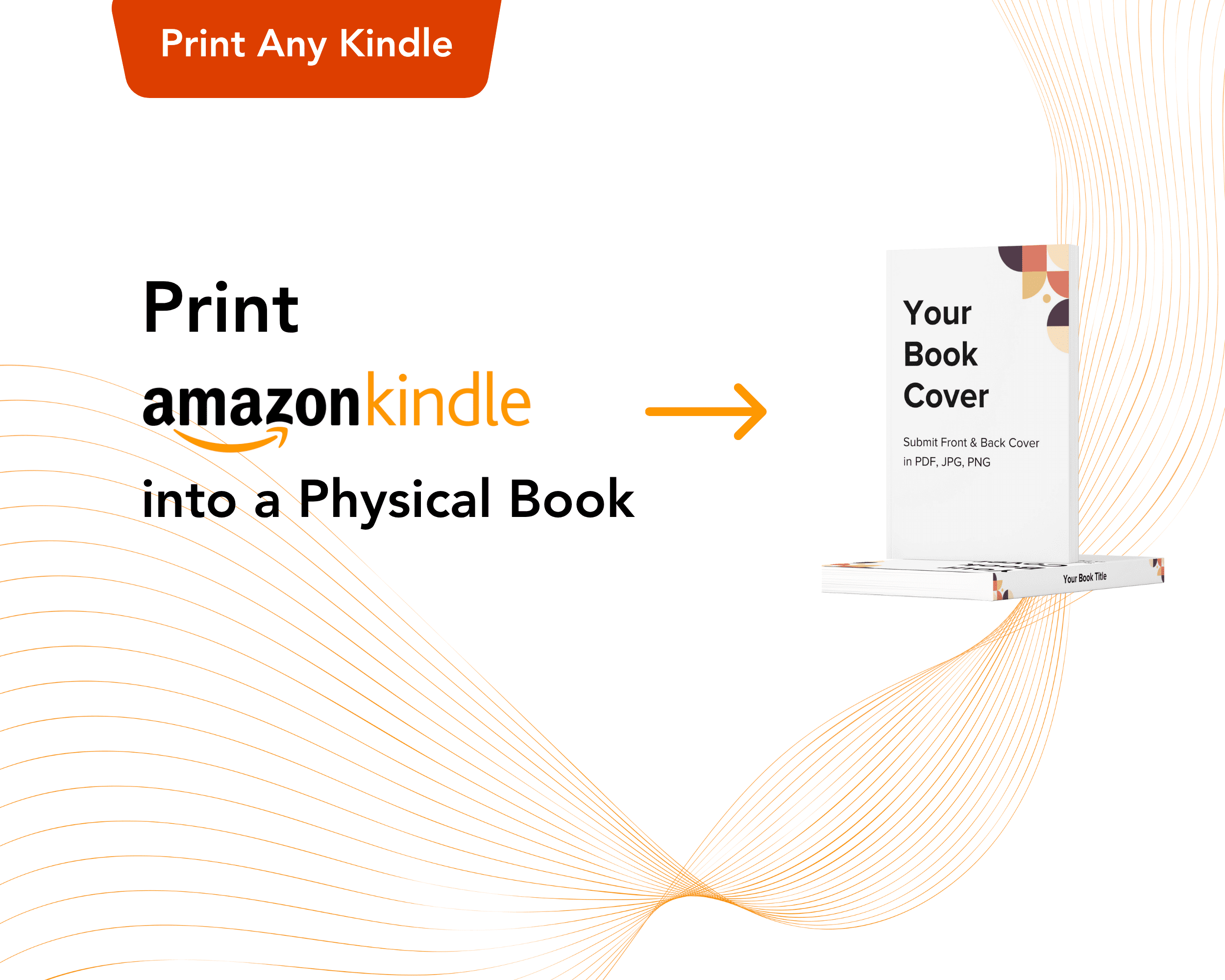 Kindle print into book
