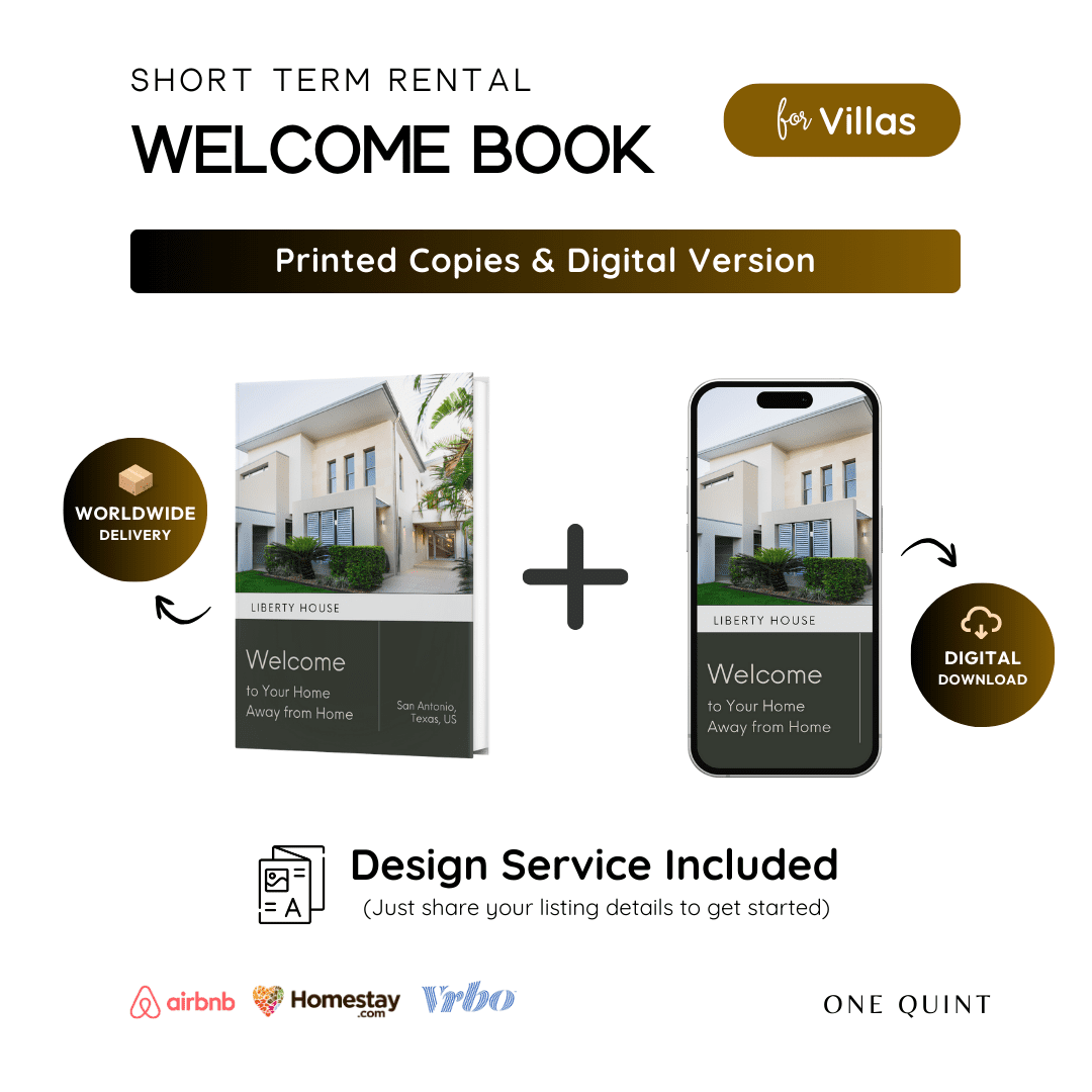 Villa-Themed Welcome Book