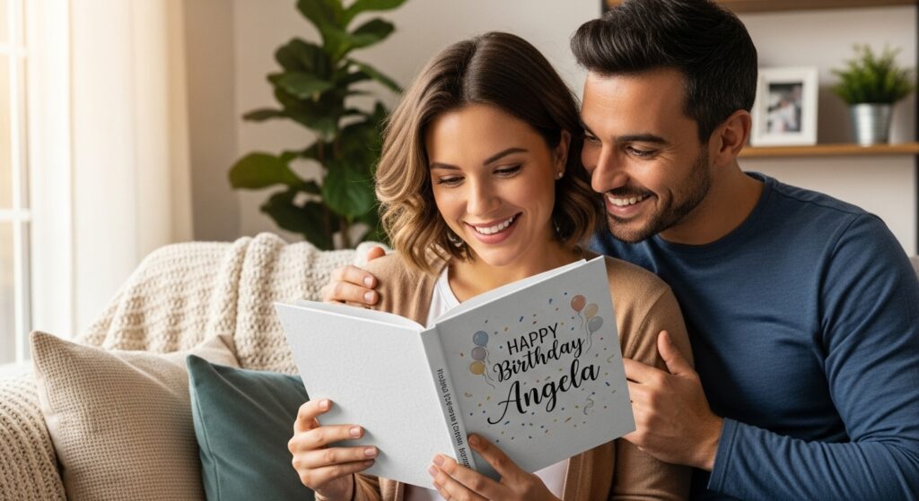 happy birthday custom printed book